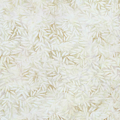 Artisan Batiks - Morning Mist Sprigs Straw Yardage