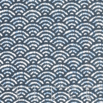 Shibori Blues - Waves Navy Yardage Primary Image