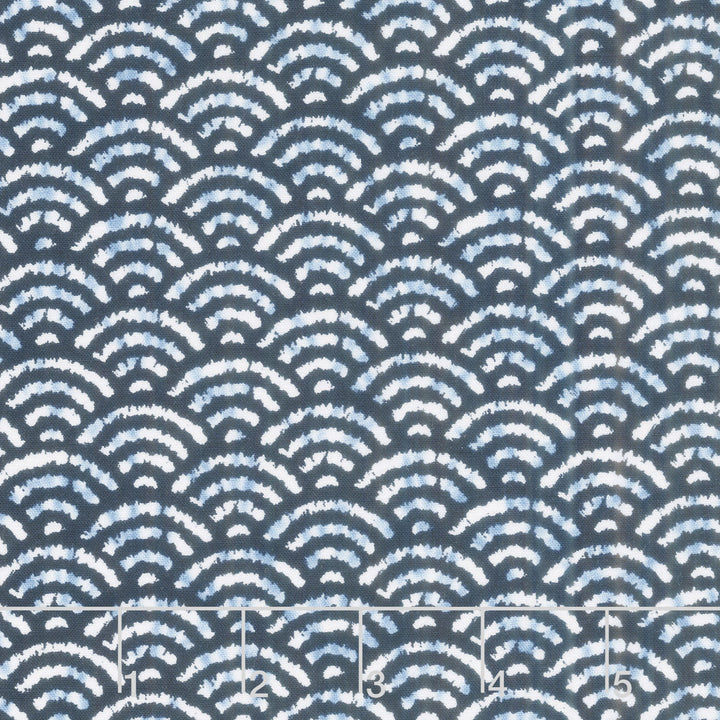 Shibori Blues - Waves Navy Yardage Primary Image