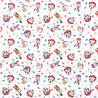 Disney Mickey Mouse - Mickey and Friends Christmas Lights Multi Yardage