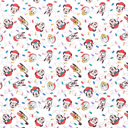 Disney Mickey Mouse - Mickey and Friends Christmas Lights Multi Yardage