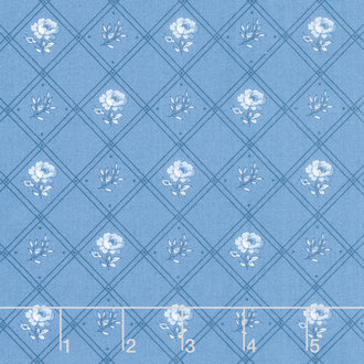 Blueberry Delight - Blueberry Rose Cornflower Yardage