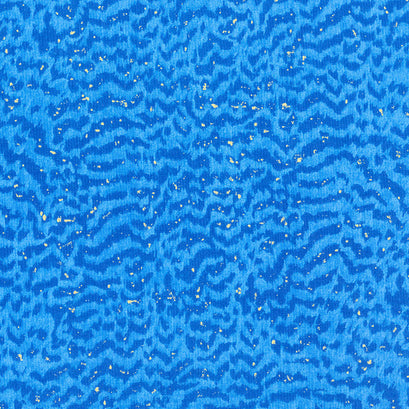 Luminosity - Wing Texture Blue Metallic Yardage