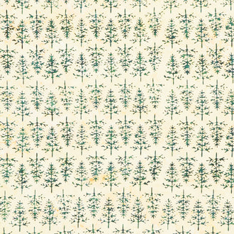 Holiday At Home Batiks - Tree Yellow Butter Yardage