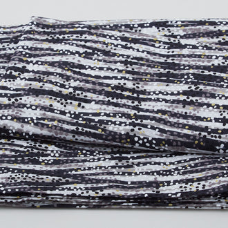 Dewdrop - Dewdrop Zebra Metallic 2 Yard Cut