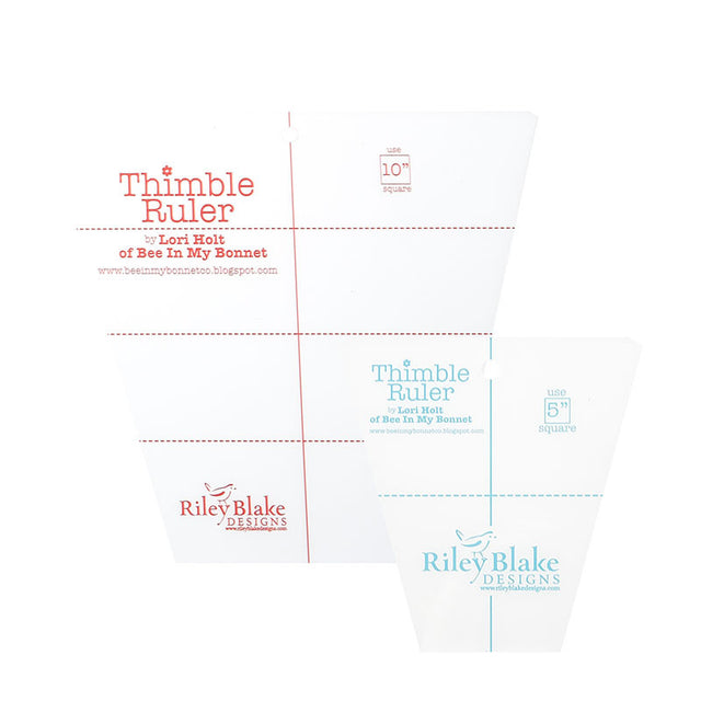 Riley Blake Designs - Cute Cut Ruler by Lori Holt - Rectangular Ruler Pack - Set