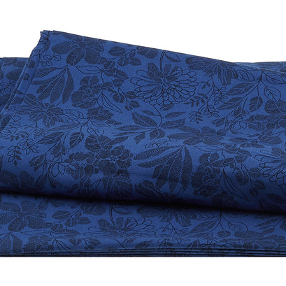 Pen and Ink - Floral Blue 118" Wide Backing 3 Yard Cut