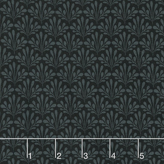 Jardin Noir - Leaves Black Yardage