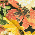 Thankful - Packed Harvest Bouquets Black Metallic Yardage Alternative View #1