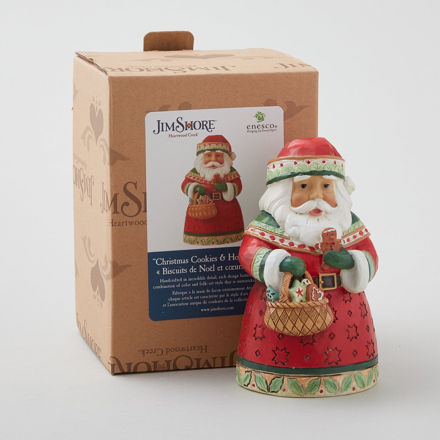 Jim Shore Heartwood Creek Pint Sized Santa with Cookies Figurine Alternative View #1