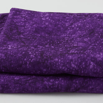 Winter Lavender Baliscapes Batiks - Dashed Circles Purple 5 Yard Cut