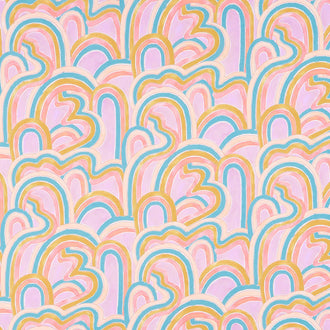 Dreamscape - Rainbow Roads Lilac Yardage