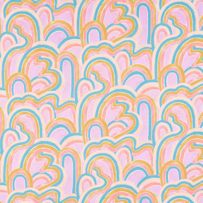 Dreamscape - Rainbow Roads Lilac Yardage