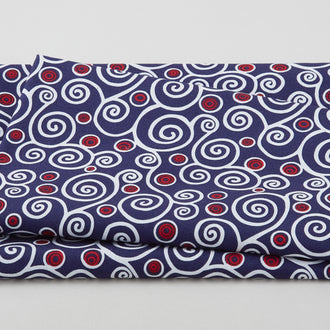 Sweet Liberty - Swirls Blue 2 Yard Cut