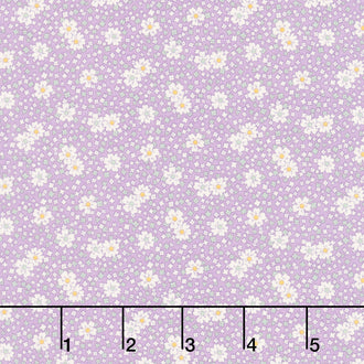 Aunt Grace Calicos - Blooms Lilac Yardage
