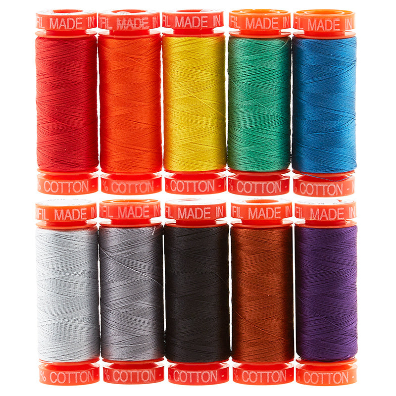 AURIfil™ Kaffe Fassett 85 & Fabulous Thread Collection - 10 Small Spools Primary Image
