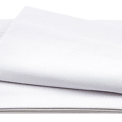 Touch of White IV - 108" Wide White on White Overlapping Circles 3 Yard Cut