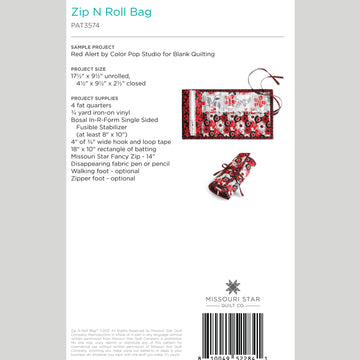 Digital Download - Zip N Roll Bag Pattern by Missouri Star Alternative View #1