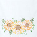 Golden Sunflowers Embroidery Table Runner