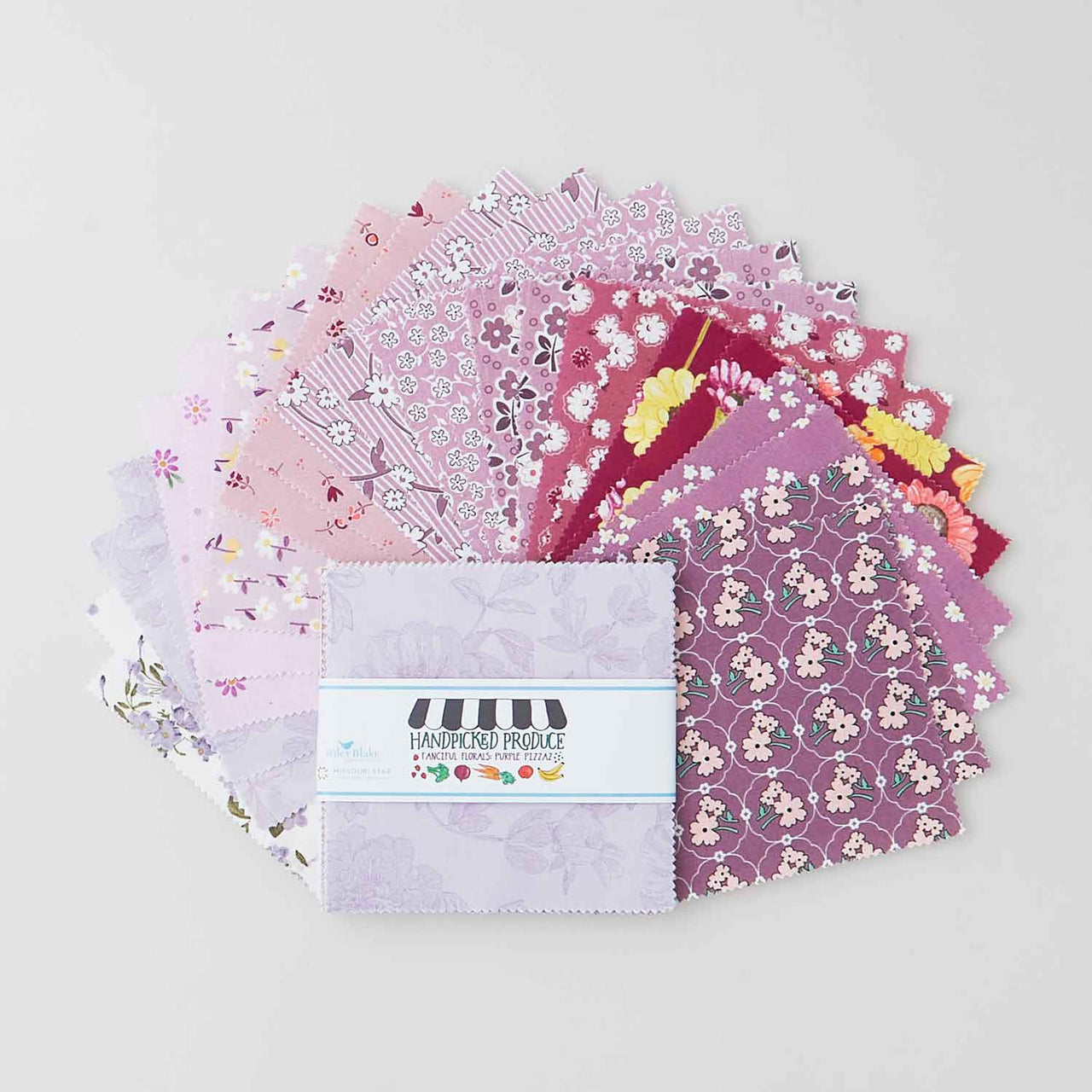 Handpicked Produce - Fanciful Florals Purple Pizazz 5" Stackers 24 pcs. Primary Image