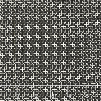 Nightfall - Lattice Black/Cream Yardage