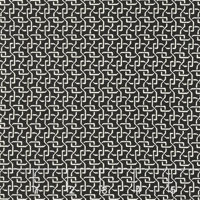 Nightfall - Lattice Black/Cream Yardage