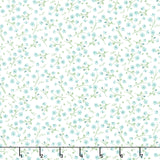 Juliette - Small Floral Teal Yardage Primary Image