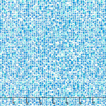 West Palm - Plash Mosaic Azure Yardage