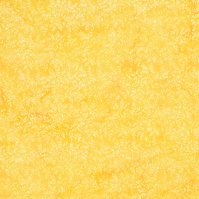 Bold Blooms Batiks - Mini Sprigs Orange Daffodil Yardage
