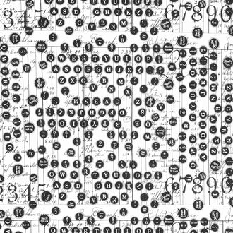 Sew Journal - Deconstructed Type White Yardage