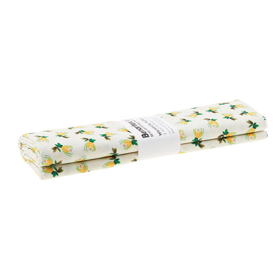 Be the Light - Whimsical Floral Light Yellow 2 Yard Cut