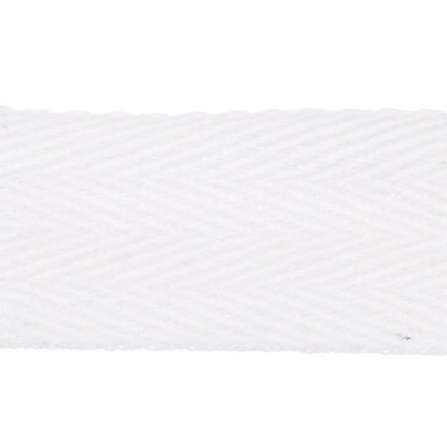 1" Cotton Twill Tape - White Primary Image