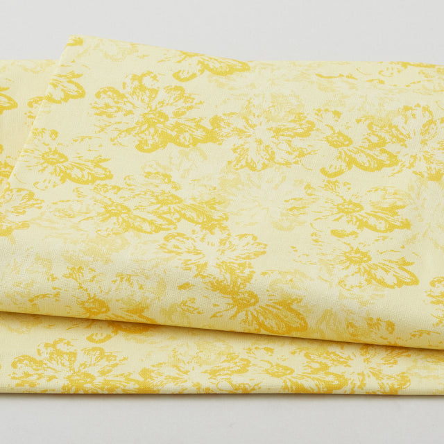 Floral Mash Up Blender - Yellow 2 Yard Cut Primary Image