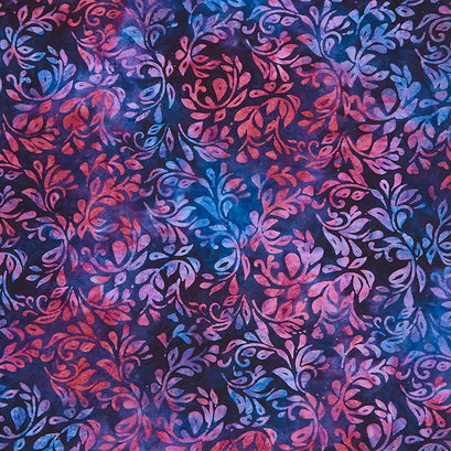 Meadow Fresh - Leaves Larkspur Yardage