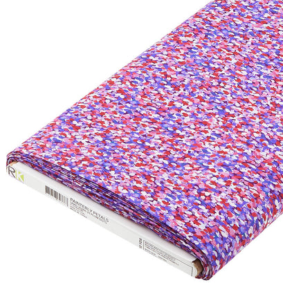 Painterly Petals - Plum Dots 10 Yard Bolt