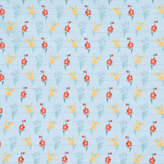 Farmhouse Summer - Wildflowers Sky Yardage