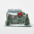 Paper Hot Cocoa Truck in Winter Scene 3" Ornament w/LED Light - FOR WEBSITE AND HOLIDAY STORE Alternative View #1