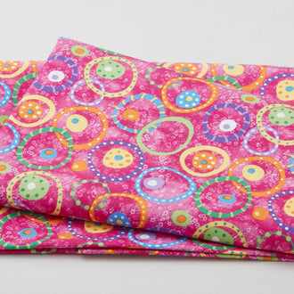 Pocketful of Sunshine - Funky Bangles Fuchsia 2 Yard Cut
