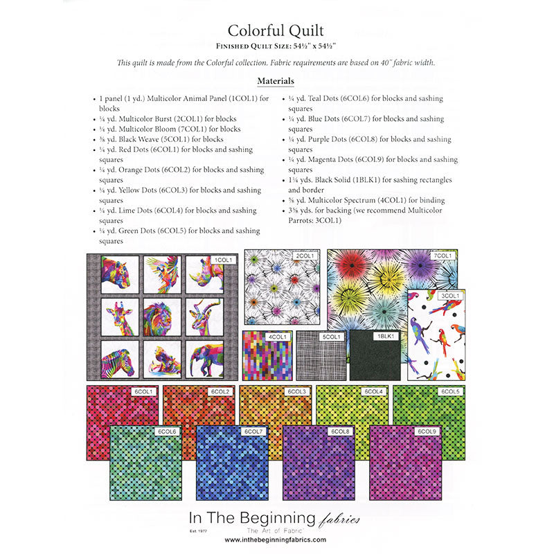 Colorful Quilt Pattern Alternative View #1