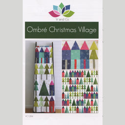 Ombre Christmas Village Quilt Pattern Primary Image