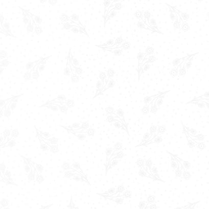 Night & Day - Small Floral White on White Yardage