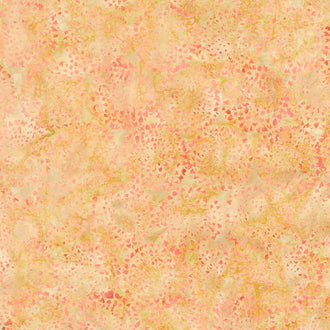 Naturescape Batiks - Marigold Flower Brown Wicker Yardage