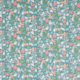 Blossom Lane - Floral Branches Teal Yardage Primary Image