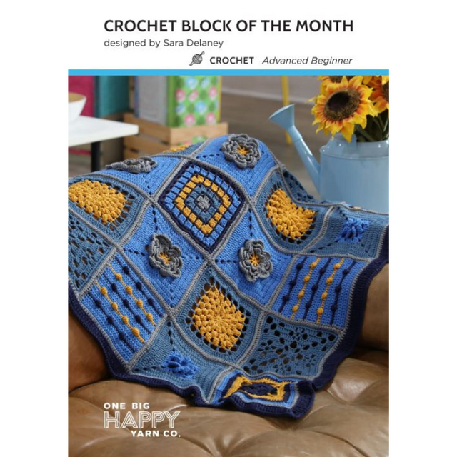 2023 Block Of The Month Printed Crochet Pattern Primary Image