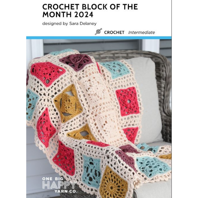 2024 Block Of The Month Printed Crochet Pattern Primary Image
