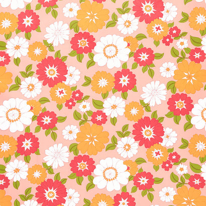 Flower Power - Blooming Blossoms Bubblegum Yardage