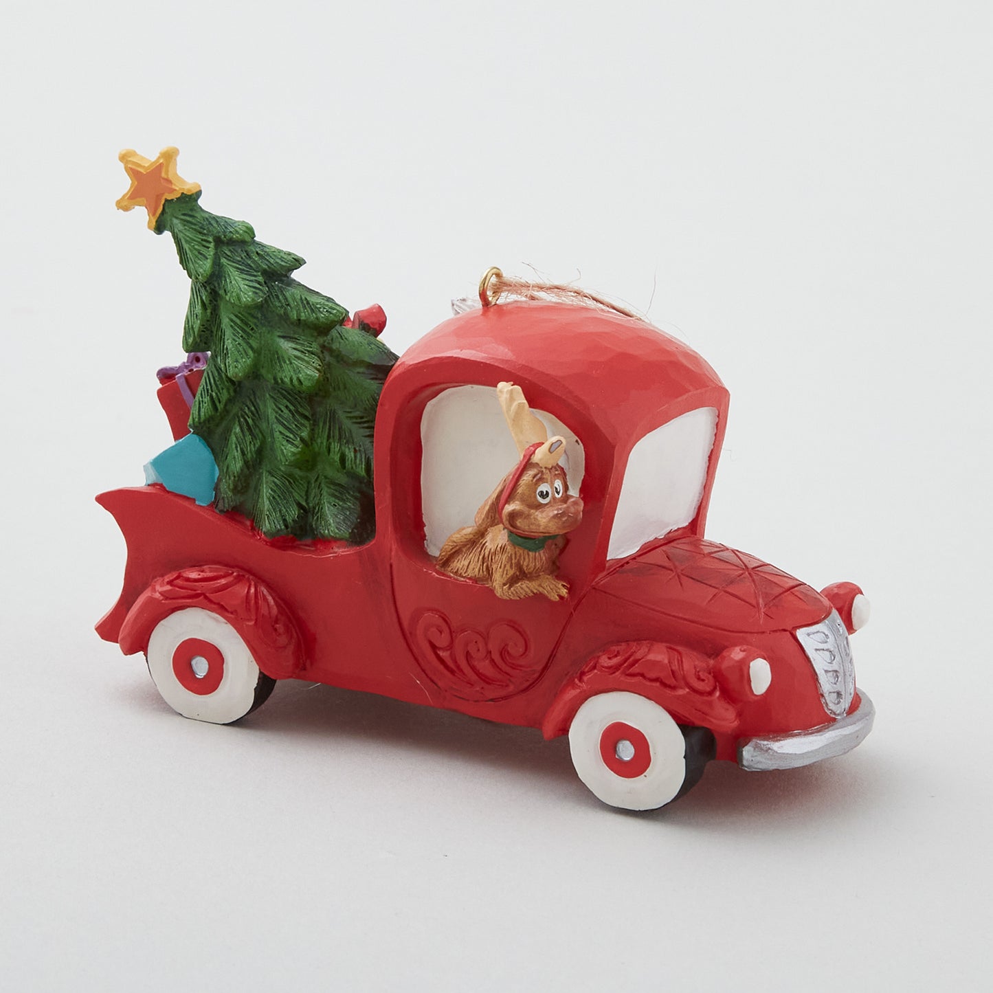 Jim Shore Dr. Seuss Grinch in Red Truck Ornament Alternative View #1