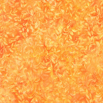 Honey Bee Batiks - Vine Orange Cheddar Yardage