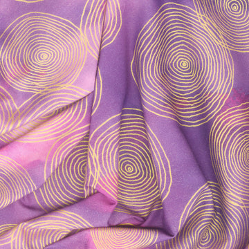 Chromaticity - Rings Amethyst Metallic Yardage Alternative View #1