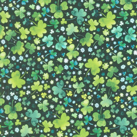 Lucky Day - Clovers Emerald Yardage Primary Image